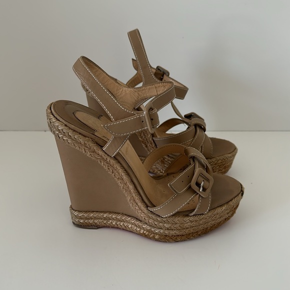 COPY - Christian Louboutin espadrille wedge size 38 - Picture 3 of 8